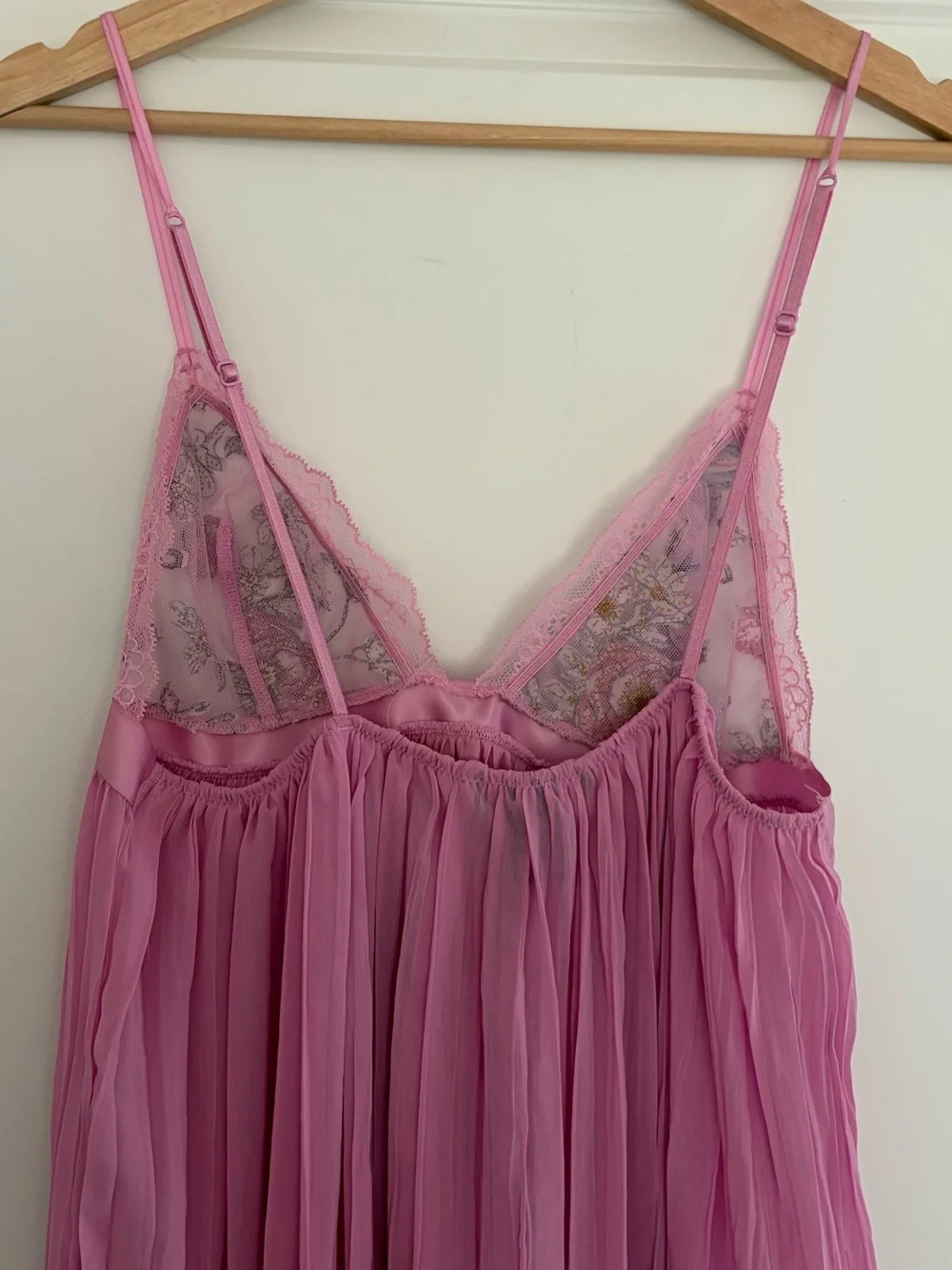 Victorias Secret Garden Party Pleated Babydoll Chemise Floral Coquette Fairy M